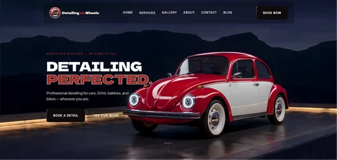 Detailing On Wheels — Mobile Car Detailing website