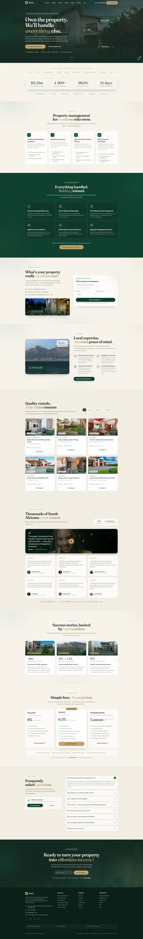 Gneers Property homepage