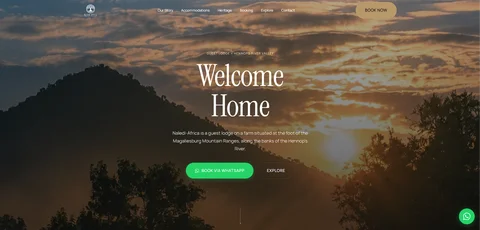 Naledi Africa — Guest Lodge website