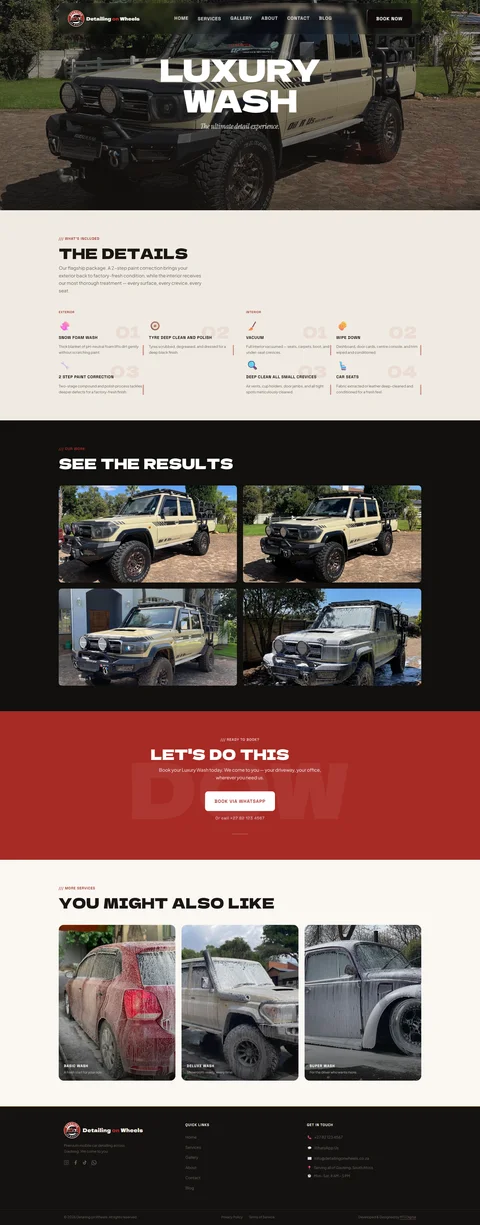 Detailing On Wheels service detail