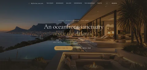 Villa Montblanche — Private Oceanfront Estate website